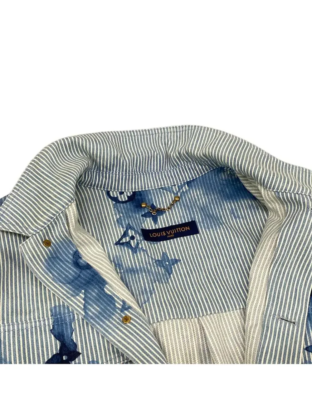 Louis Vuitton Striped Work Denim Jacket #300489L12B